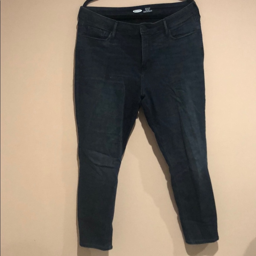 Dark Wash High Rise Super Skinny Old Navy Jeans